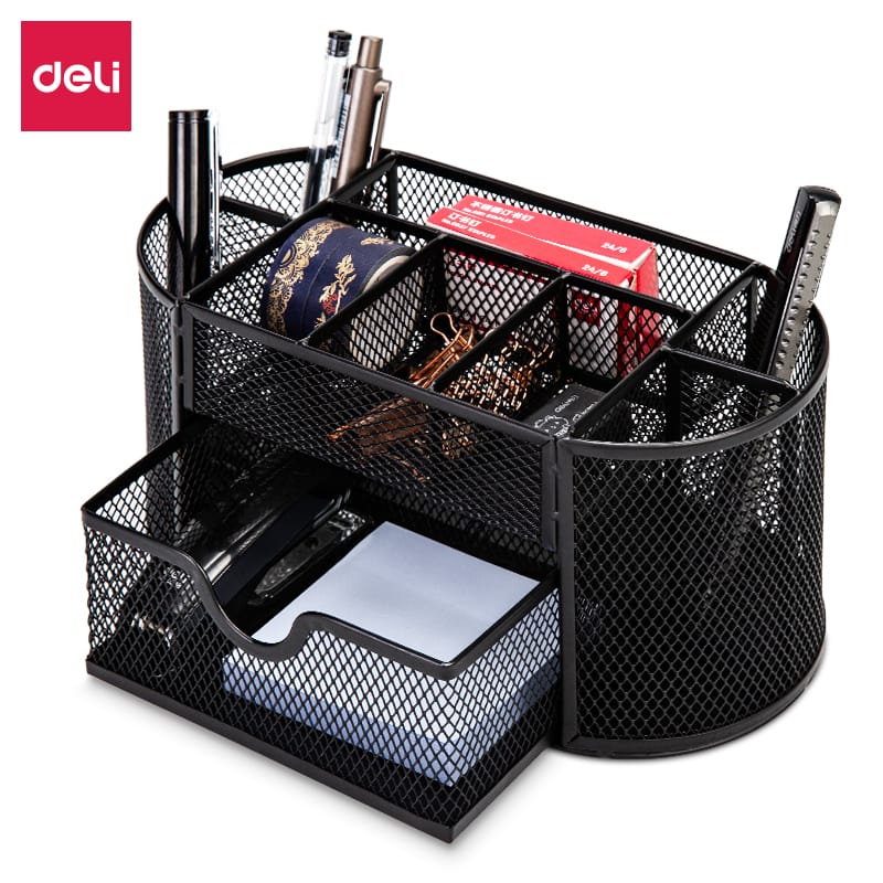Desk Organiser Deli Versatile Pens Stand 8902