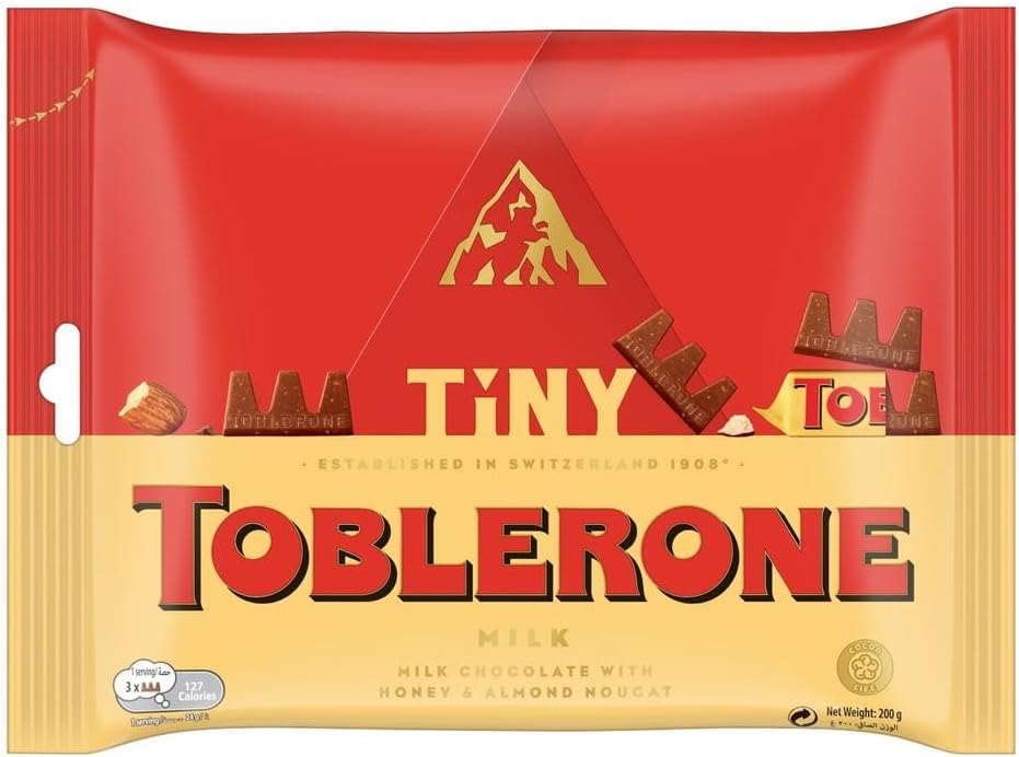 Toblerone Milk Chocolate With Honey & Almond 200g