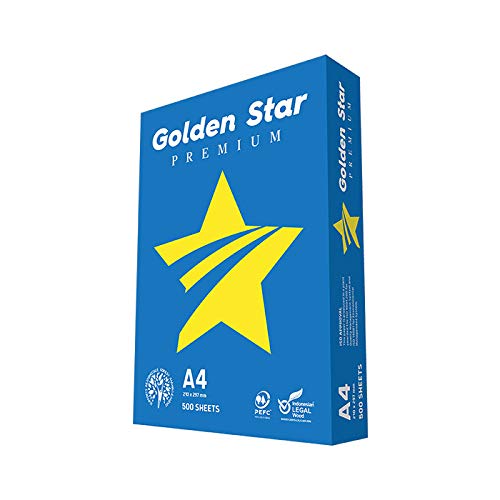 Golden Star Smart Copy A4 Paper 5 Reem X 500 Sheets