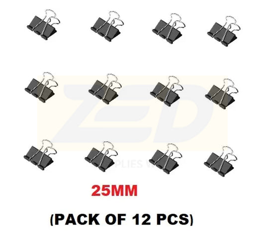 SADAF Binder Clip 25 mm 1" - 12 pc/ pkt