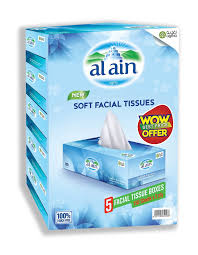 ALIYA FACIAL TISSUE 150SHTS X 2PLY X 5BOX/BNLD