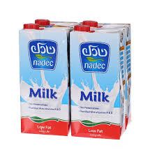 Nadec Long Life Milk 4 X 1L LOW FAT