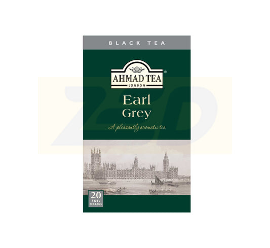 Ahmad Tea Earl Grey - 20 Foil Teabags x 6 Box