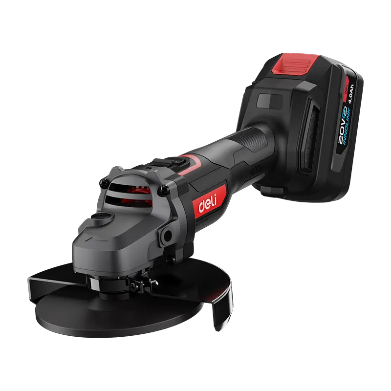 Deli Li-ion Angle Grinder 115mm 20V 4Ahx2 DE-EDE-JM20-3D4