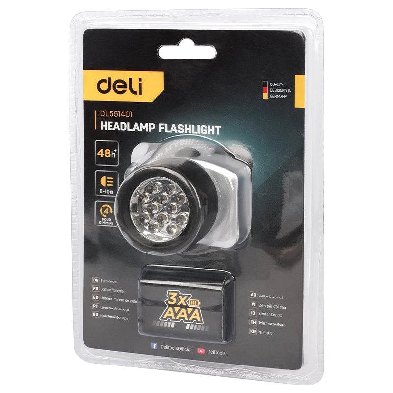 Deli Head Lamp 45lm DE-EDL551401