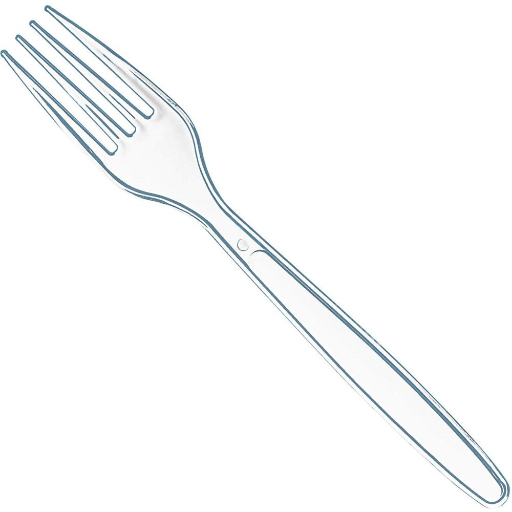 Hot Pack Plastic Clear Fork 50s