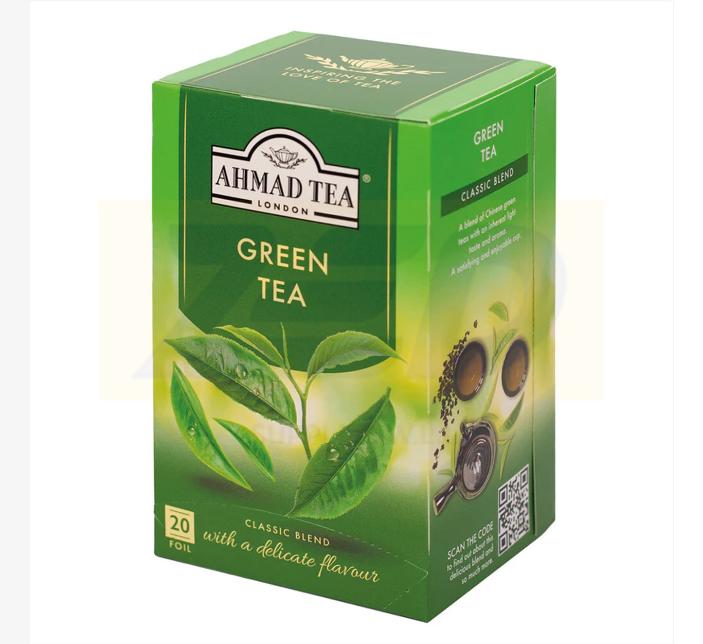 Ahmad Tea Green Tea - 20 Foil Teabags x 6 box
