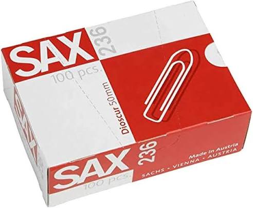 Sax Paper Clip 236-50mm 100's /Box
