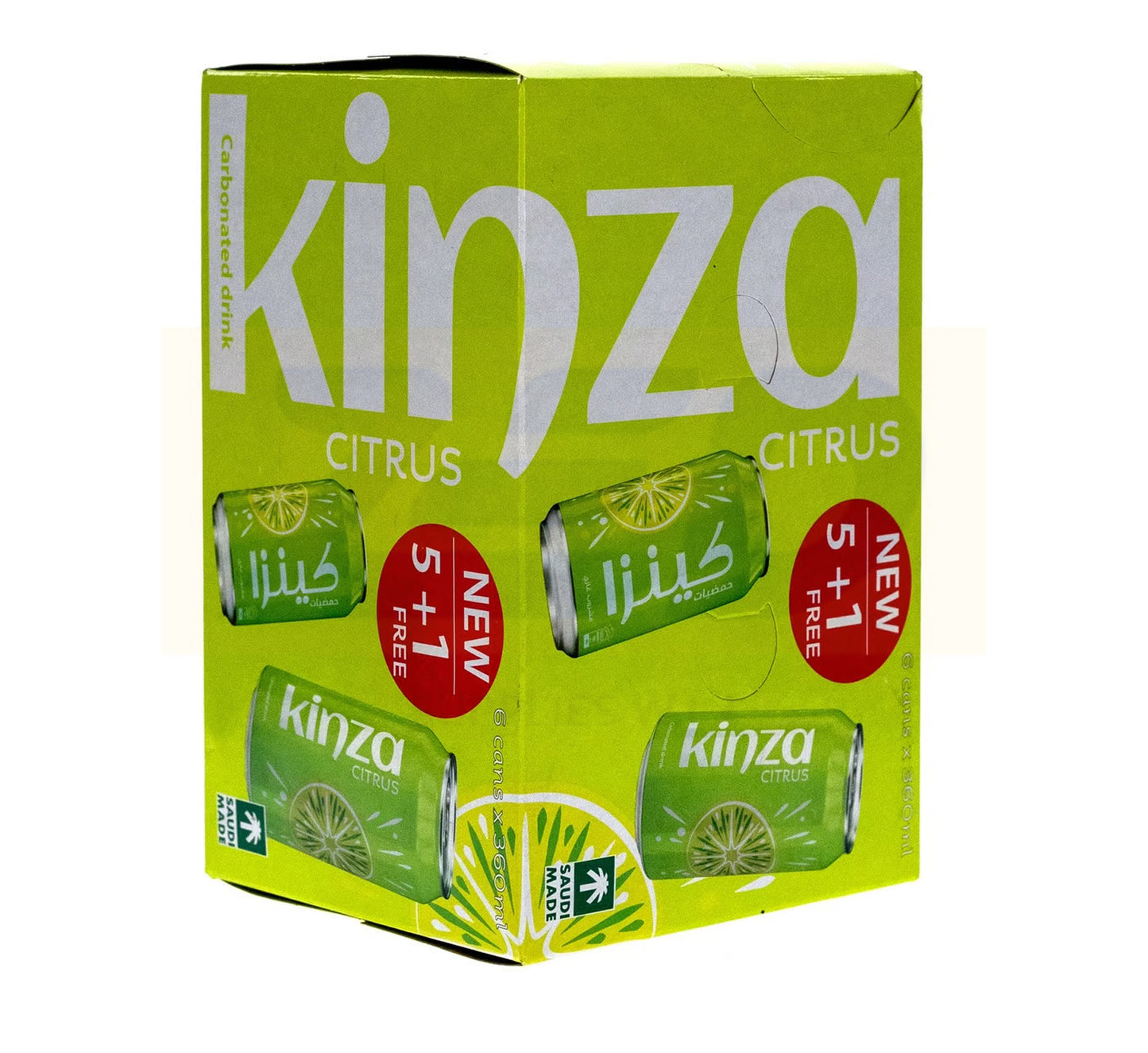 Kinza Carbonated Drink Citrus 6 x 360 ml