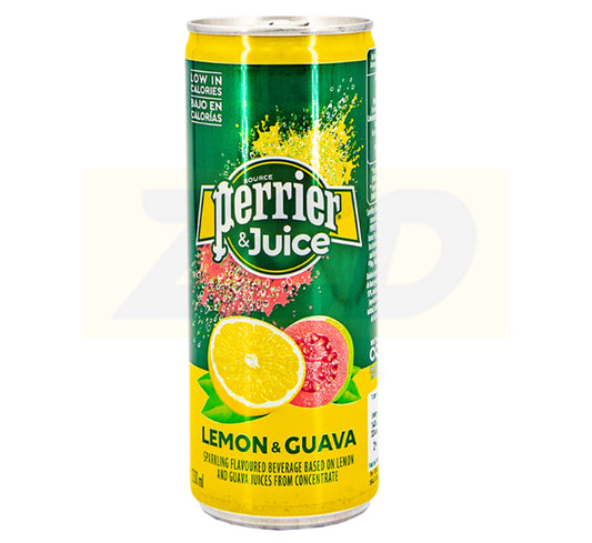 Perrier & juice, Lemon and Guava Flavor slim can - 24 x 250 ml