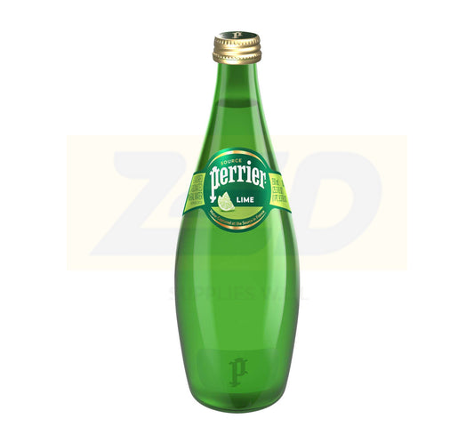 Perrier Natural Sparkling Mineral Water Lime 24 x 200 ml