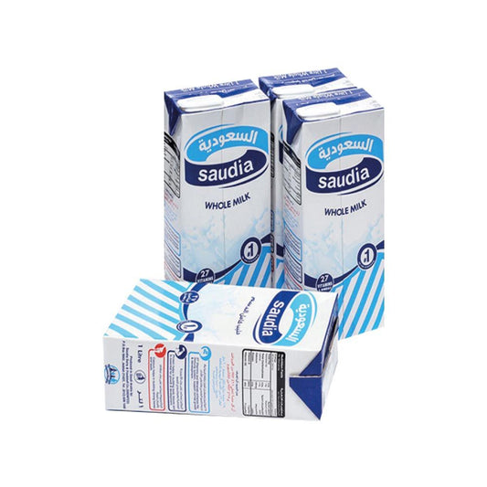 Saudia UHT Whole Milk 4x1 Litre