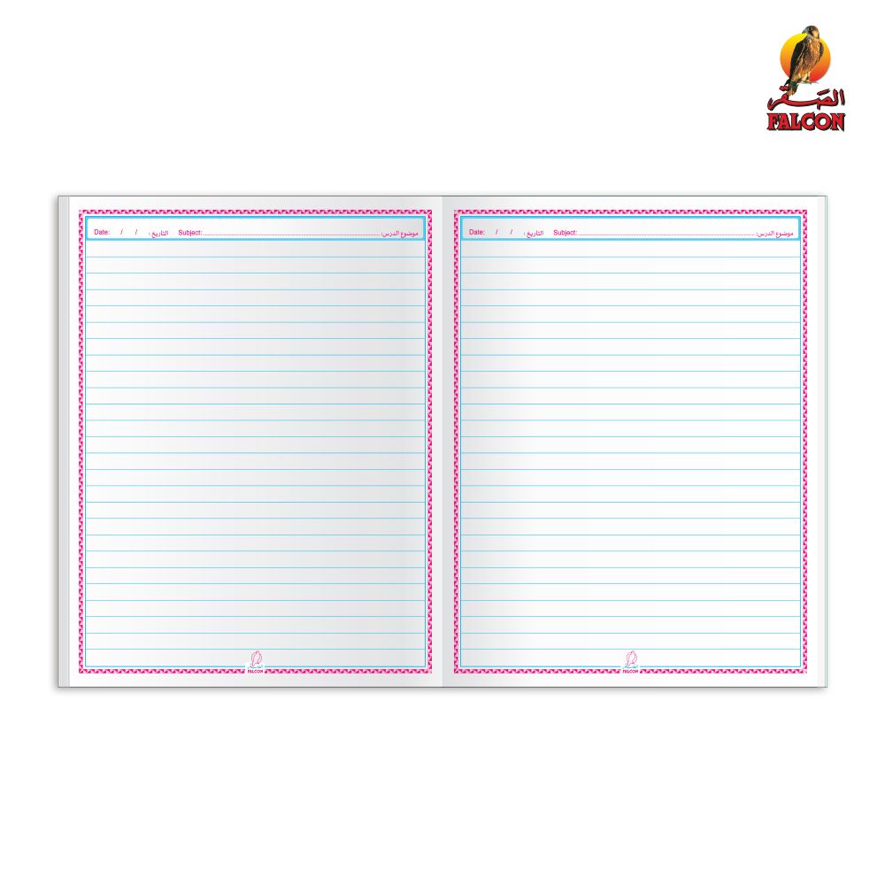 Single Line 60 Sheets NoteBook PVC - 22 X 16 CM - 03