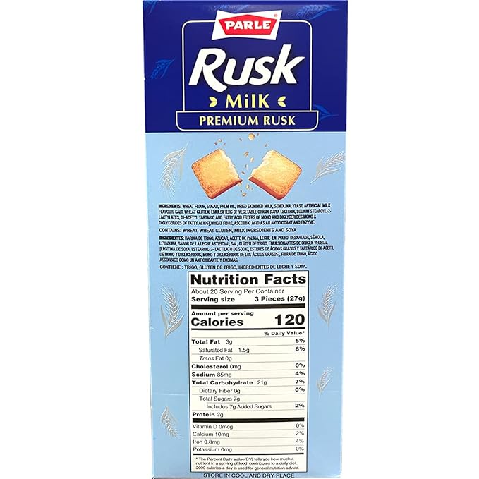 Parle Rusk milk premium v/pack 546gm