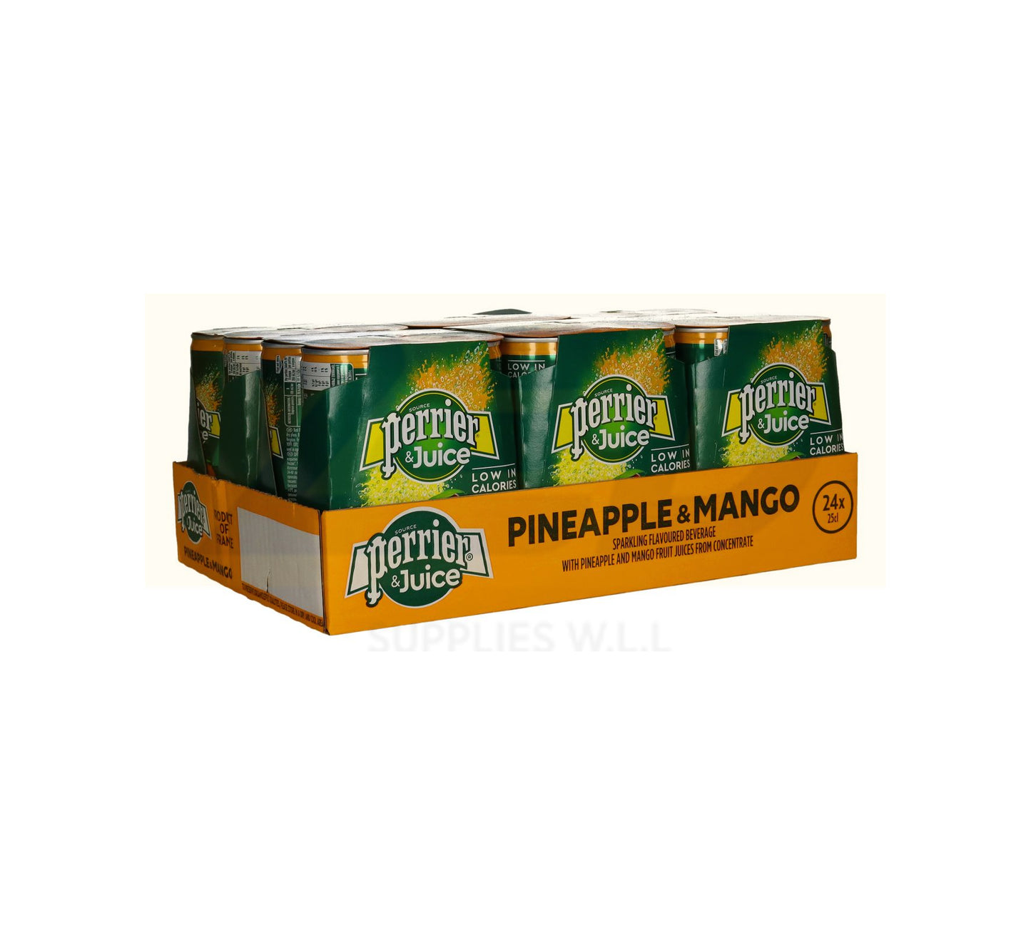 Perrier & juice, Pineapple and Mango Flavor slim can - 24 x 250 ml