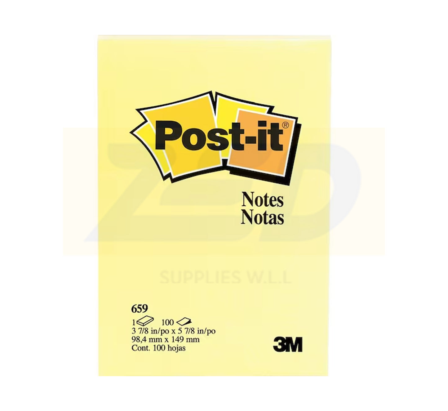 Post-it Notes 3M - 4 x 6 in - Yellow
