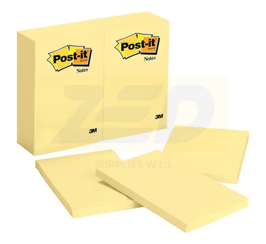 Post-it Notes 3M - 4 x 6 in - Yellow