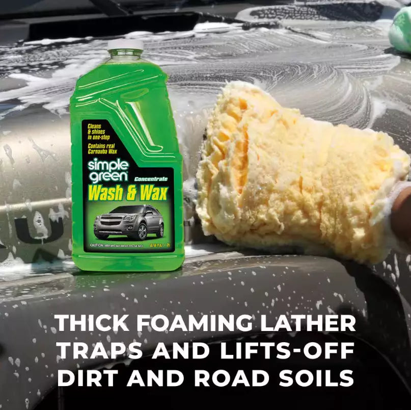 Simple Green Car Wash and Wax Works On All Vehicle Types - 67 oz.