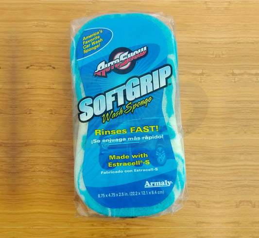 AutoShow SOFTGRIP® Wash Sponge  1pcs Scratch Free  Utility Sponge - Blue