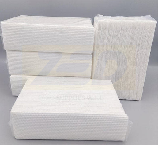 Plain White Hand Towel 4 Pkt x 150 Sheets