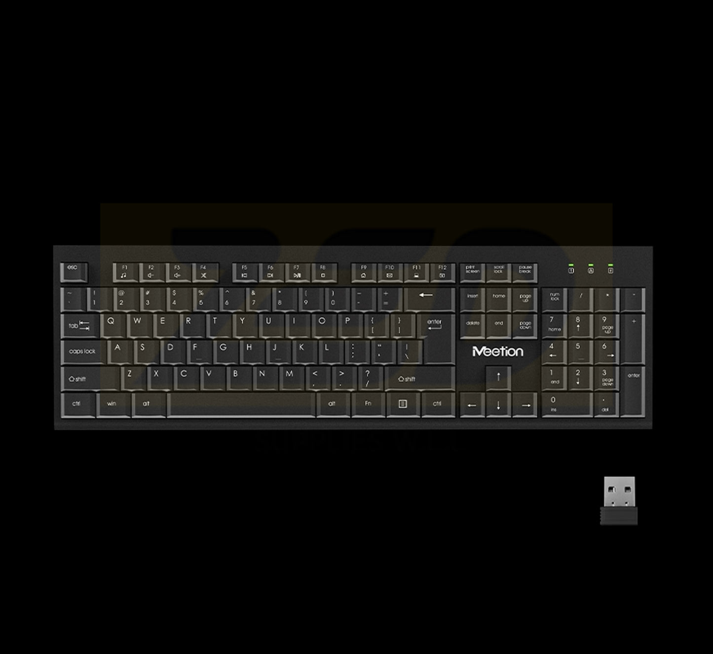 MEETION MT-C4120 LITTLE WIRELESS COMBO BLACK