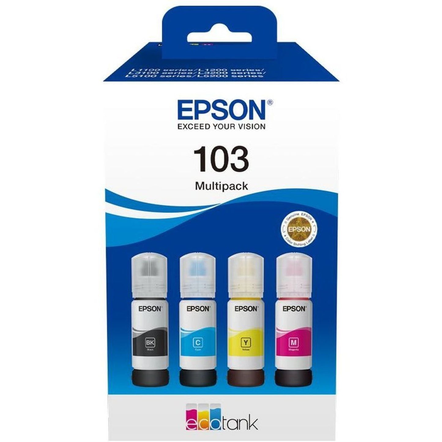 Epson 103 Ecotank Ink Bottle Multipack (B/C/M/Y)
