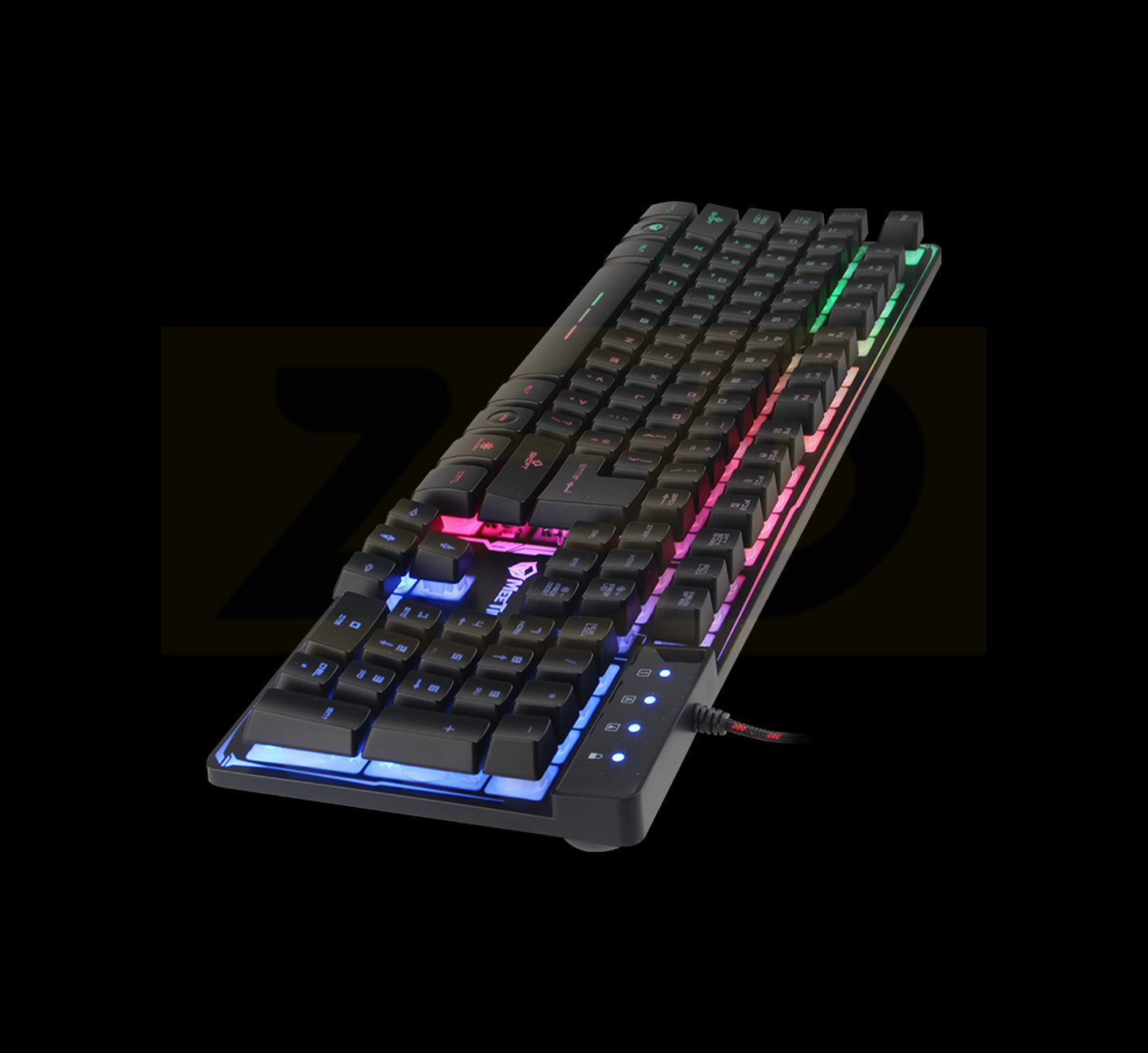 MEETION MT-K9300 Colorful Rainbow Backlit Gaming Keyboard