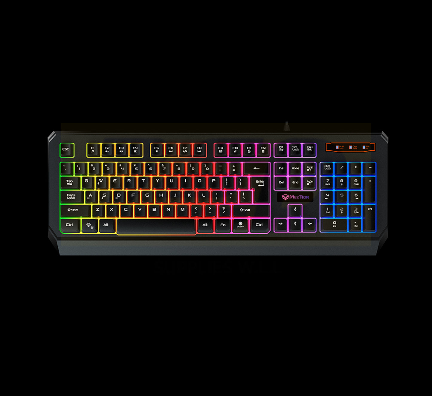 Meetion MT-K9320 Waterproof Backlit Gaming Keyboard black