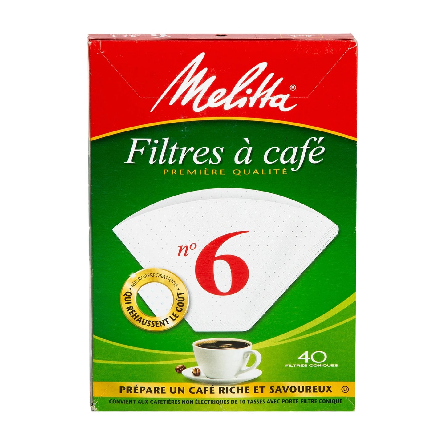 Melitta Original Coffee Filters 1x6 40pcs