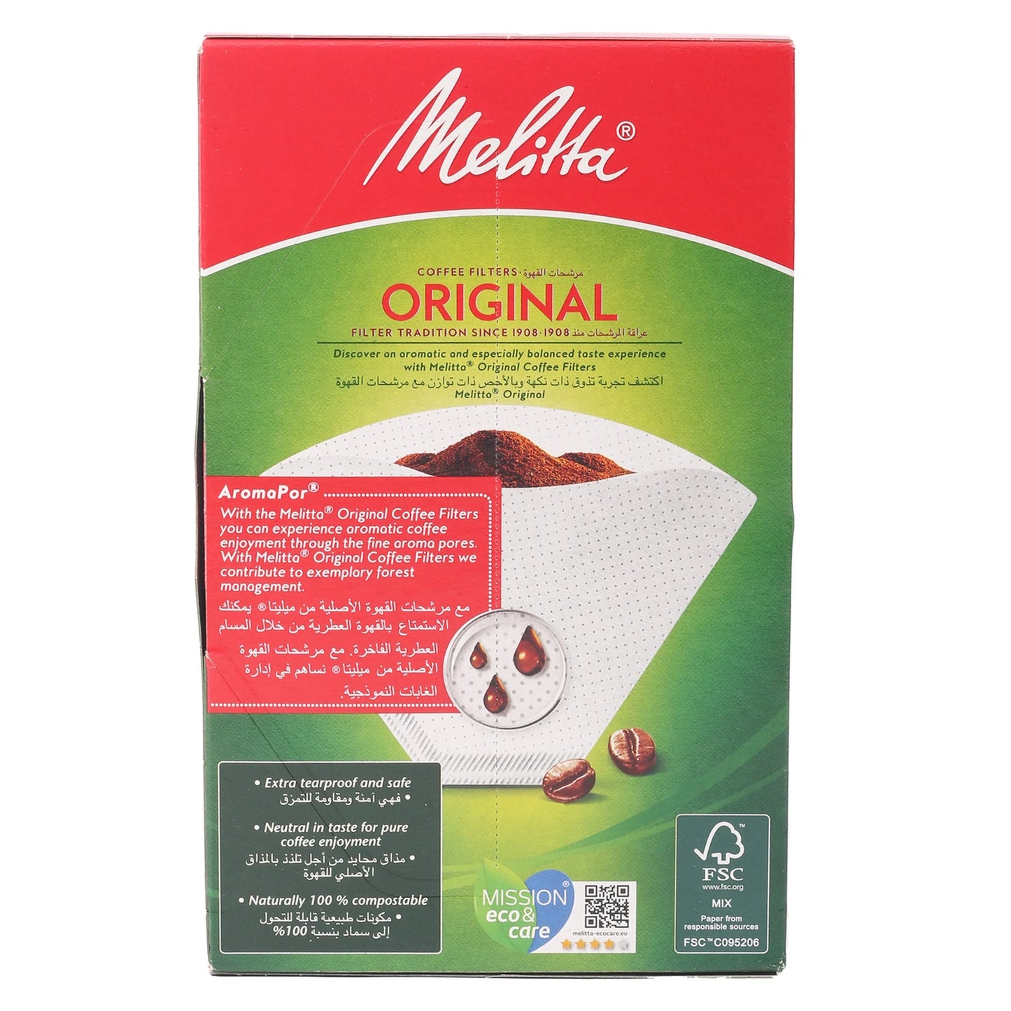 Melitta Original Coffee Filters 1x2 40pcs