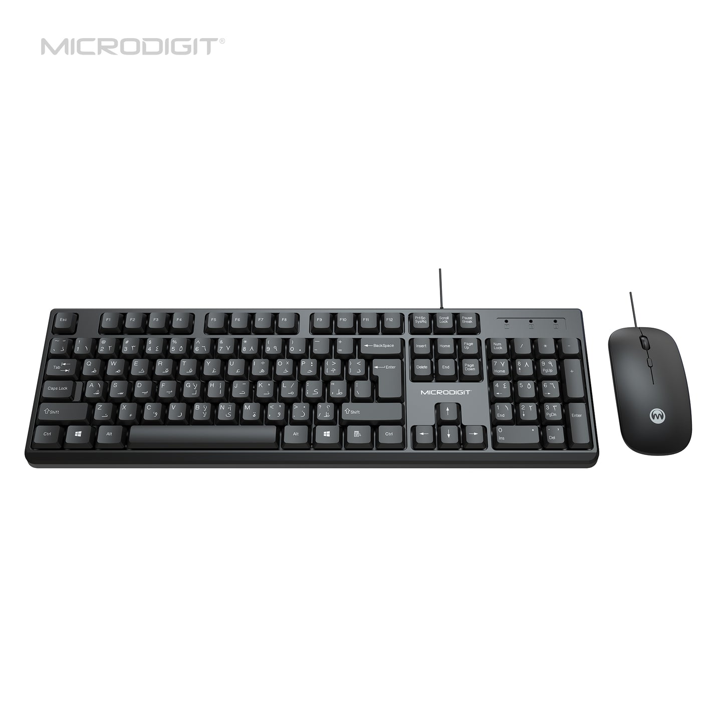 Wired Keyboard & Mouse Combo Microdigit Md327K