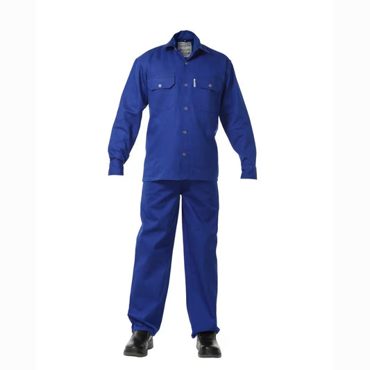KOMY PANT & SHIRT: Poly Cotton Dark Blue , Light blue