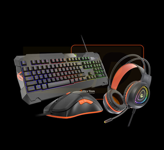 Meetion MT-C505 Gaming Keyboard and Mouse and Headset Bundle with Mouse Pad
