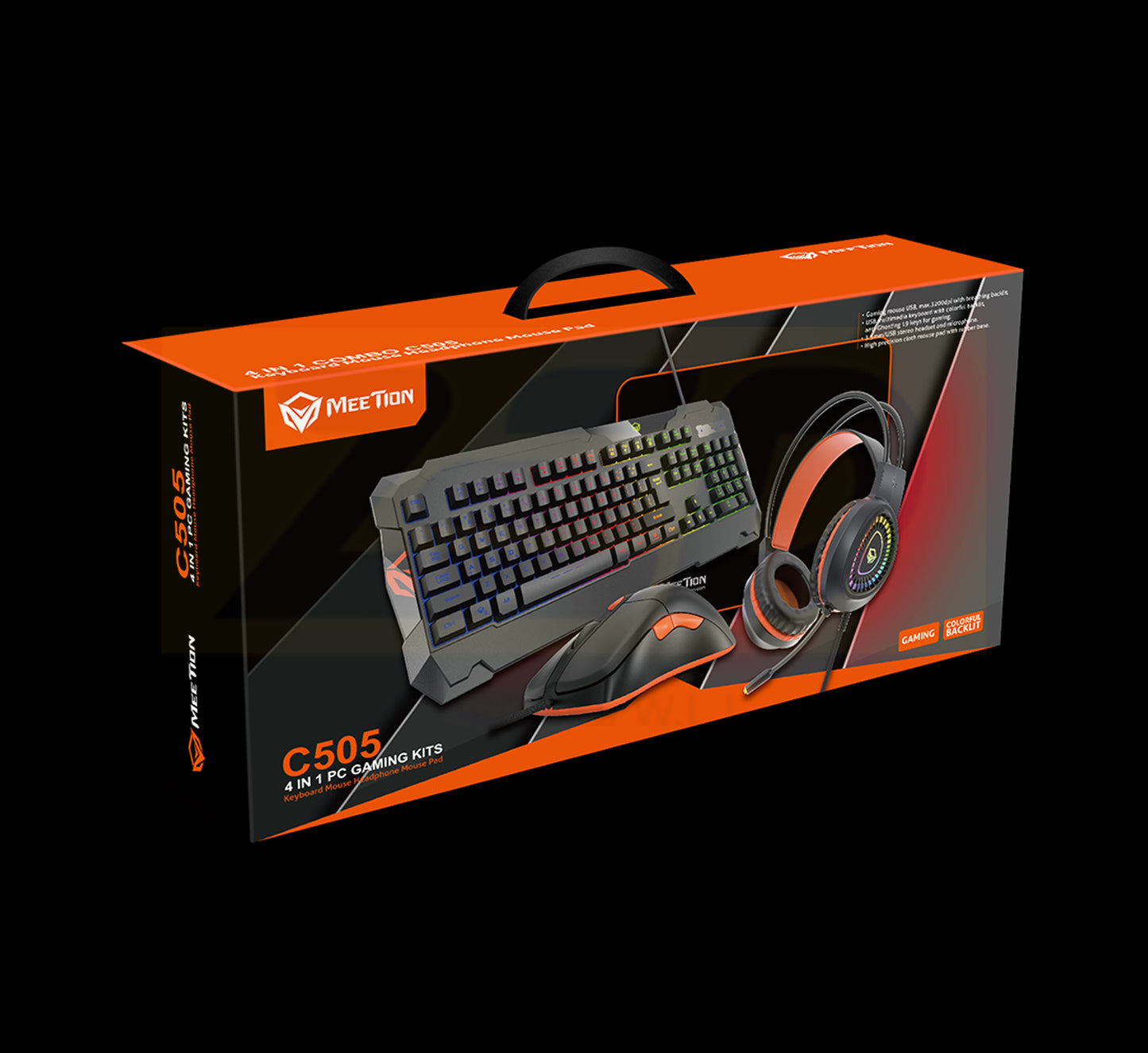 Meetion MT-C505 Gaming Keyboard and Mouse and Headset Bundle with Mouse Pad