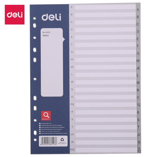 Divider A-Z Deli Grey 38157