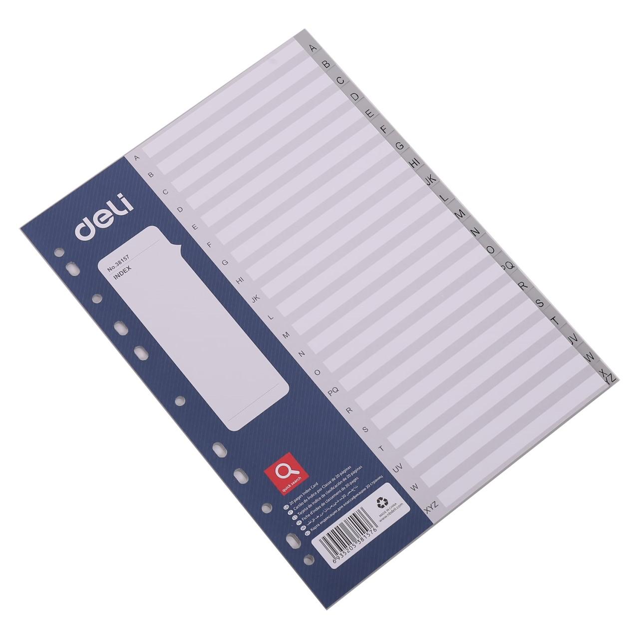 Divider A-Z Deli Grey 38157