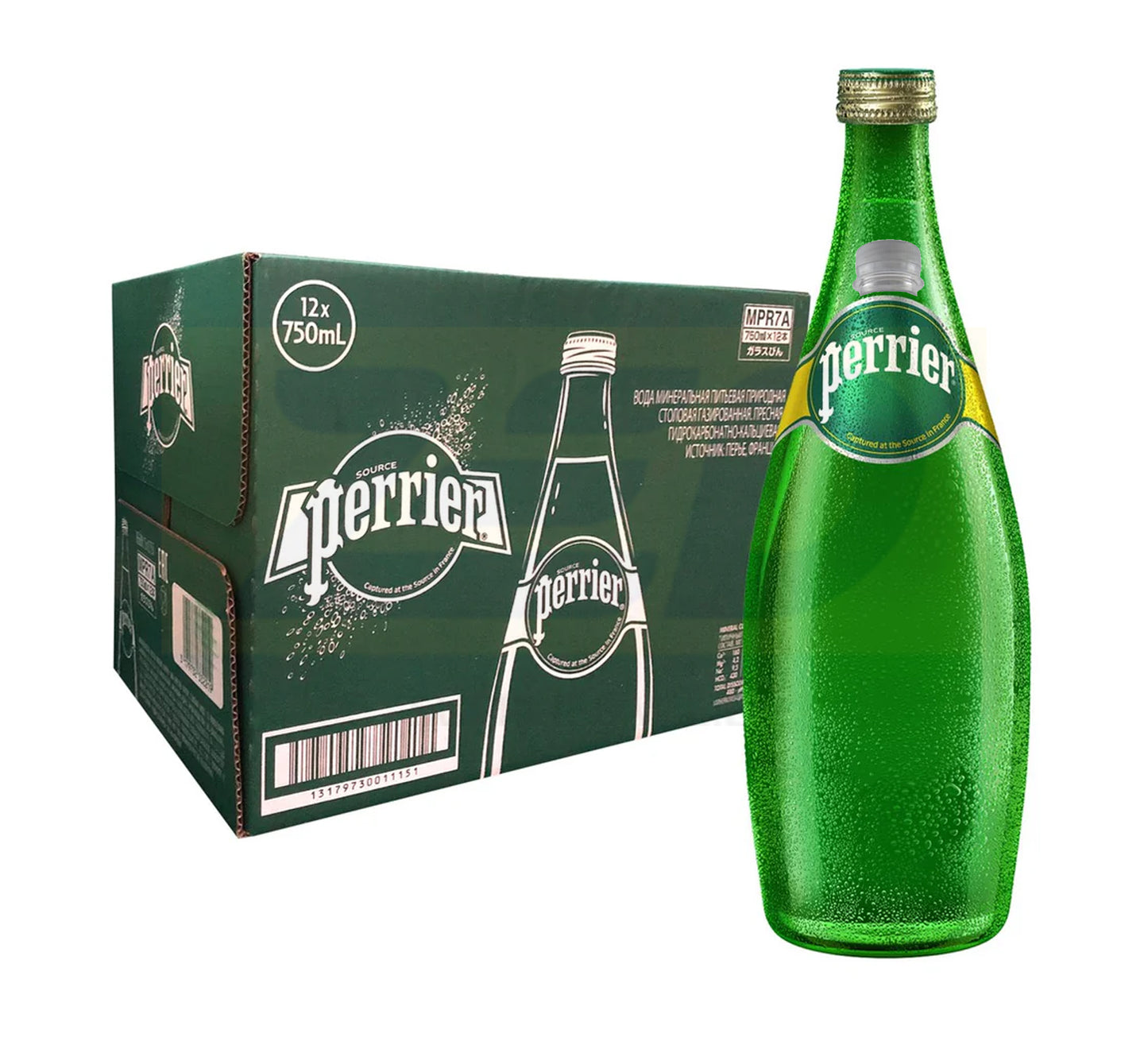 Perrier Natural Sparkling Mineral Water Regular 12 x 750 ml