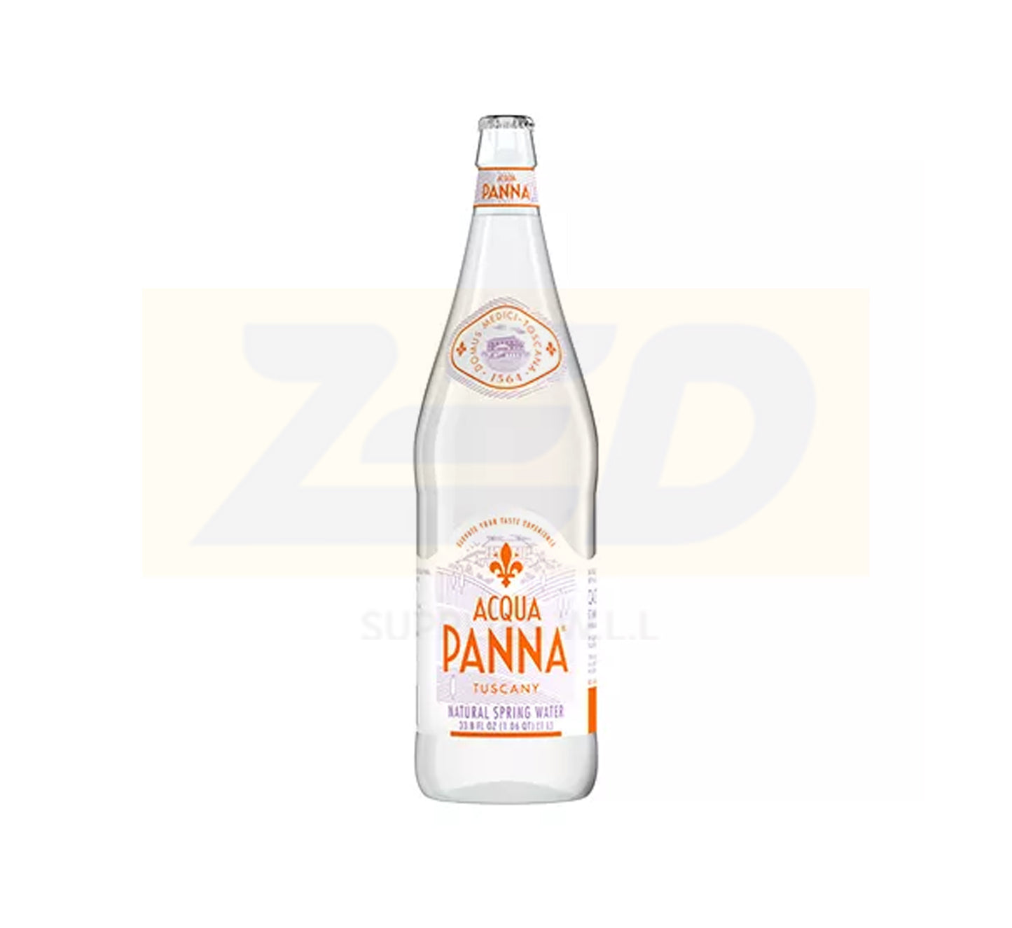 Acqua Panna Toscana Natural Mineral Water 12 x 1 Litre - Glass Bottle