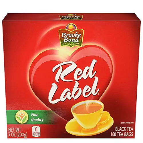 BROOKE  BOND RED LABEL BLACK TEA 100TEABAGS