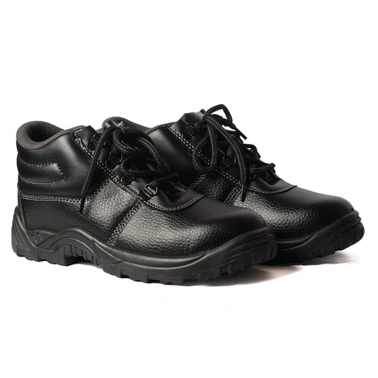 KOMY Safety Shoes: High Ankle Black 09HBenzor