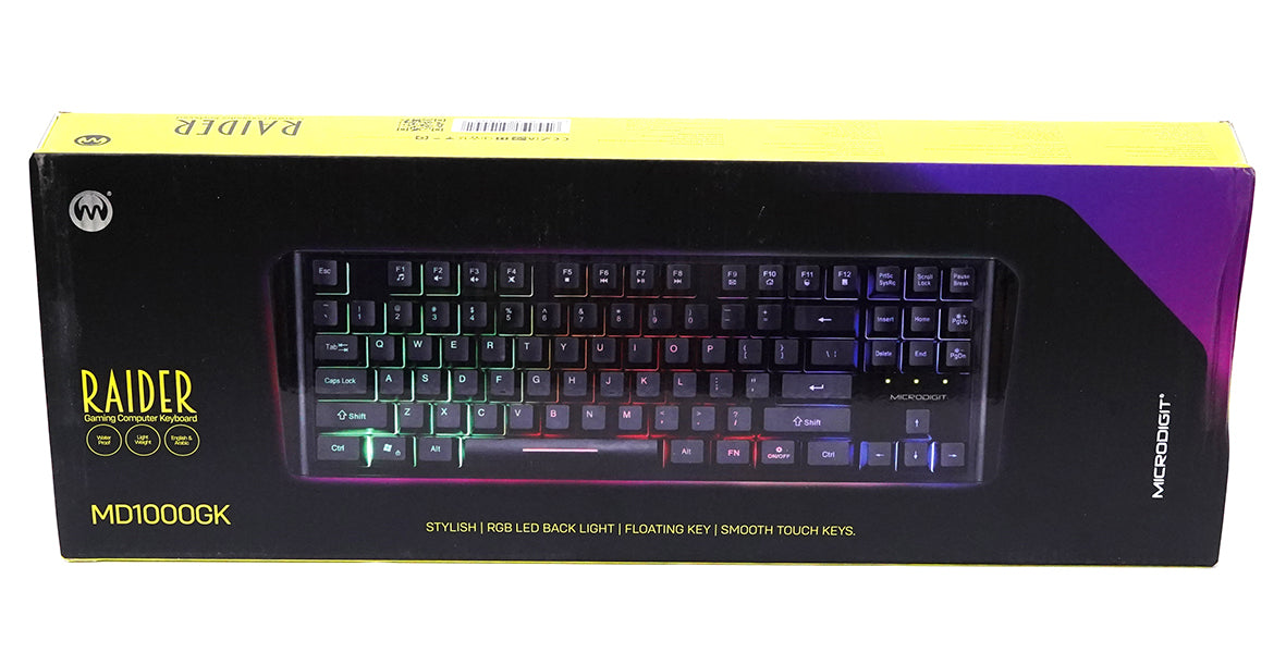 MICRODIGIT Premium Gaming Computer Keyboard MD1000GK
