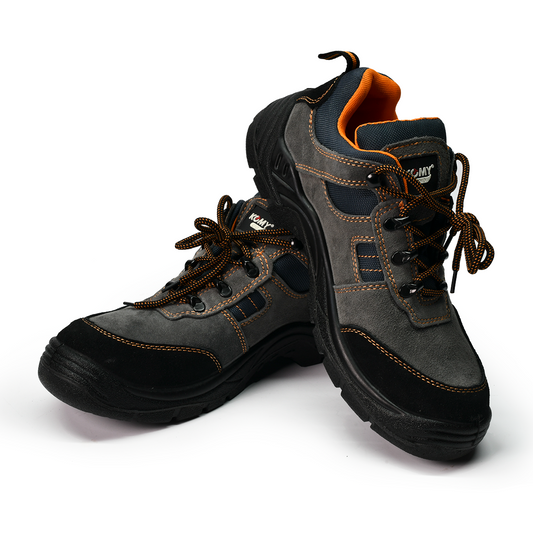 KOMY PRO SAFETY SHOES: Low Ankle Grey/Blue 280L