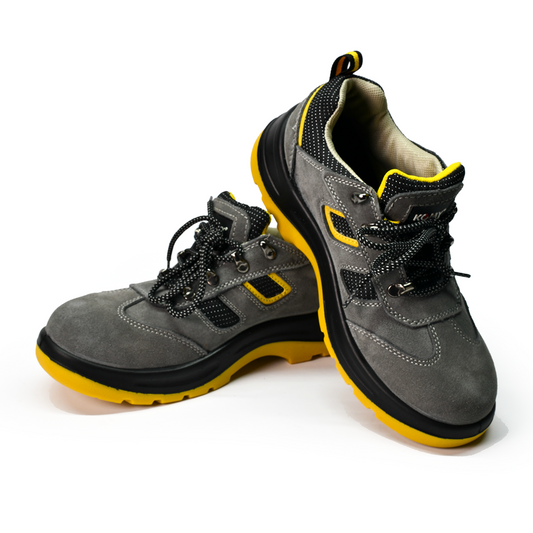KOMY PRO-SAFETY SHOES: Low Ankle Grey/Black 285L