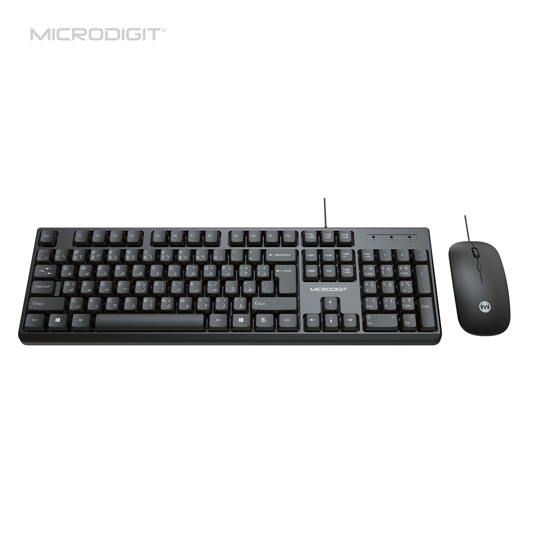 MICRODIGIT Premium Wired Keyboard and mouse combo MD327K – ZedUps.com