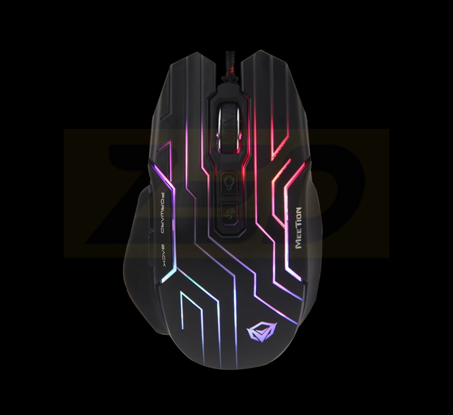 Meetion MT-GM22 Gaming Mouse With backlit Black 4800DPI