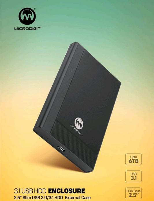 Hard Disk Enclosures Microdigit Md014He Usb 3.1