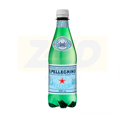 San Pellegrino Sparkling Natural Mineral Water in PET Bottle 24 x 500 ml