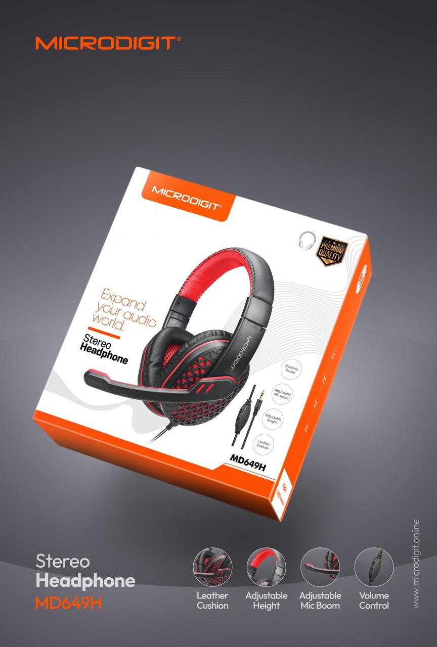 Headphone Microdigit Md649H