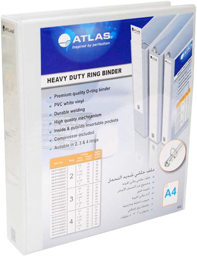 Atlas PVC 2ring A4 35mm (1¼") w/p WE 6281073590023
