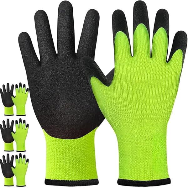 KOMY GLOVES: Nitrile Red, Black W/Black Latex Coated
